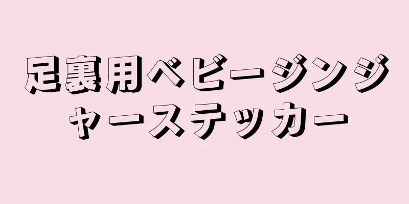 足裏用ベビージンジャーステッカー