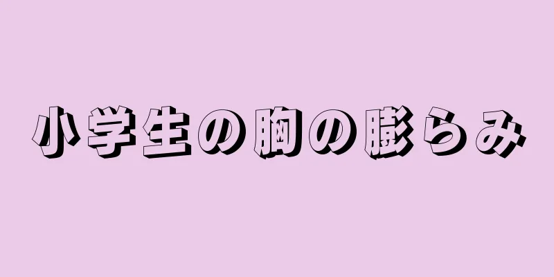 小学生の胸の膨らみ