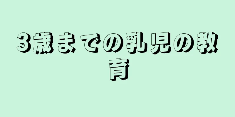 3歳までの乳児の教育