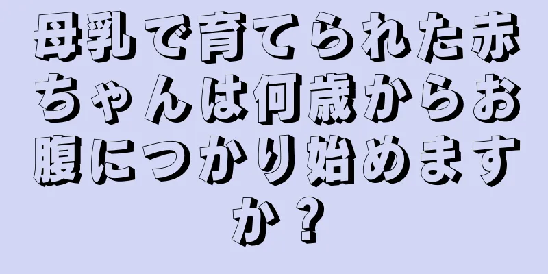 母乳で育てられた赤ちゃんは何歳からお腹につかり始めますか？