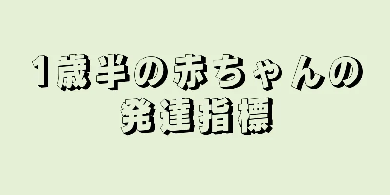 1歳半の赤ちゃんの発達指標