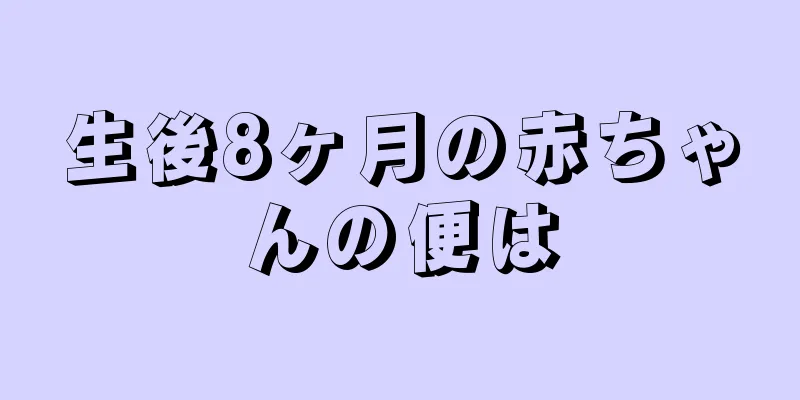 生後8ヶ月の赤ちゃんの便は