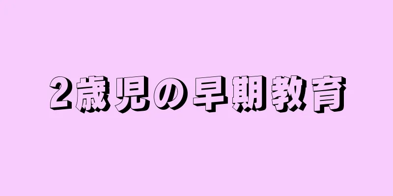 2歳児の早期教育