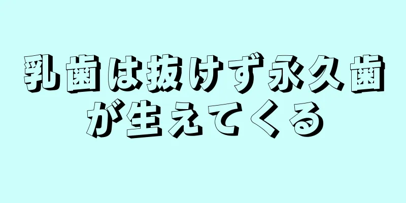 乳歯は抜けず永久歯が生えてくる