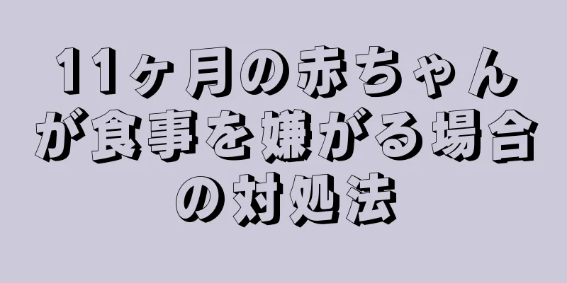 11ヶ月の赤ちゃんが食事を嫌がる場合の対処法