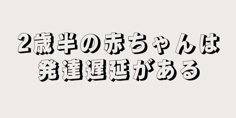 2歳半の赤ちゃんは発達遅延がある