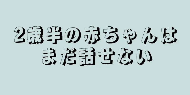 2歳半の赤ちゃんはまだ話せない