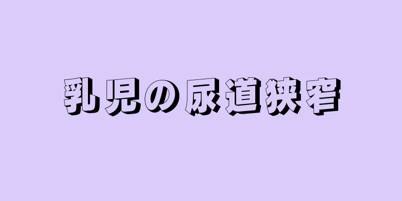 乳児の尿道狭窄
