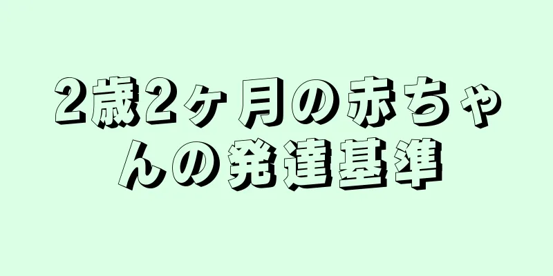 2歳2ヶ月の赤ちゃんの発達基準