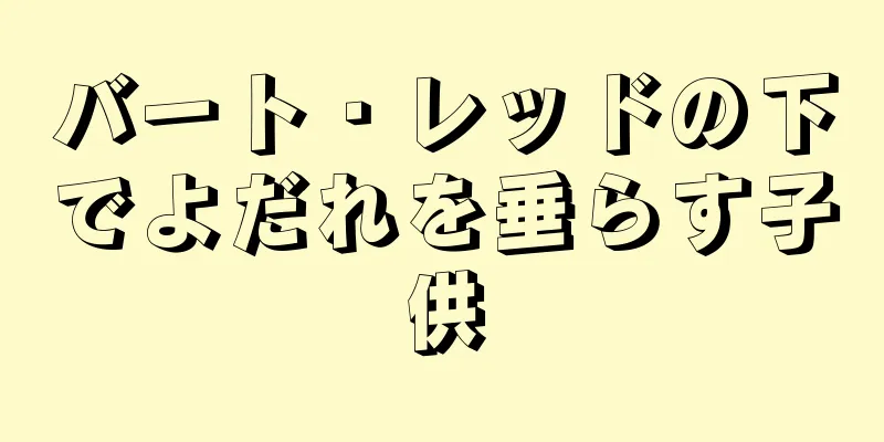 バート・レッドの下でよだれを垂らす子供