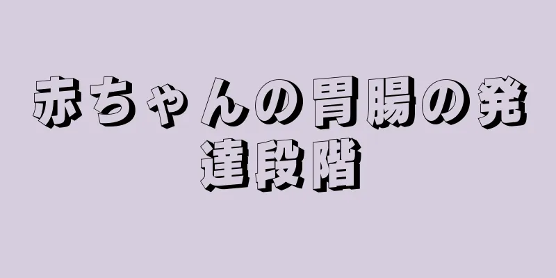 赤ちゃんの胃腸の発達段階