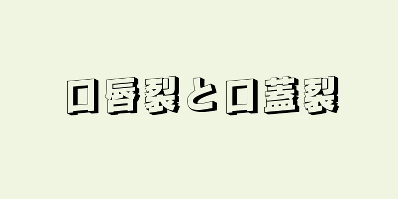 口唇裂と口蓋裂