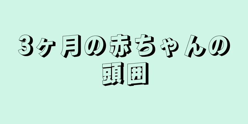 3ヶ月の赤ちゃんの頭囲
