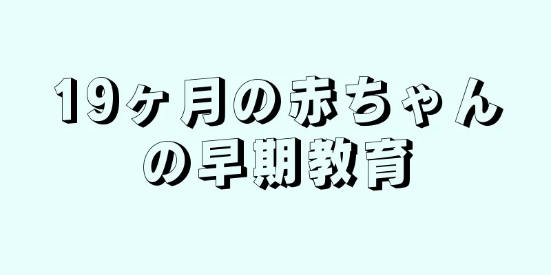19ヶ月の赤ちゃんの早期教育
