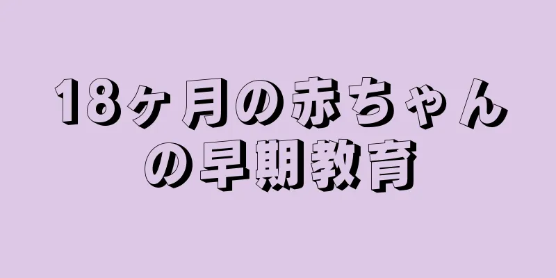 18ヶ月の赤ちゃんの早期教育