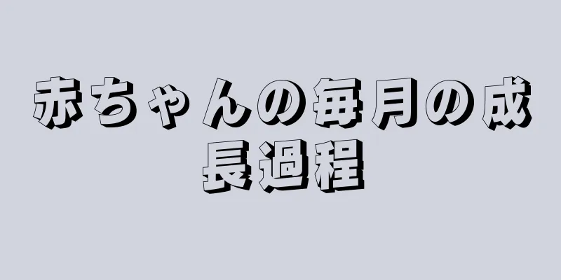 赤ちゃんの毎月の成長過程