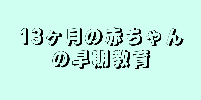 13ヶ月の赤ちゃんの早期教育