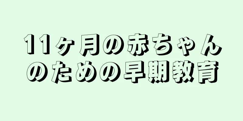 11ヶ月の赤ちゃんのための早期教育