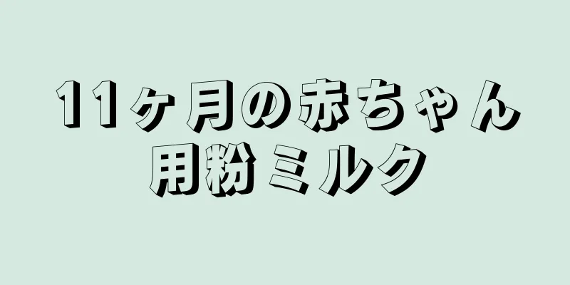 11ヶ月の赤ちゃん用粉ミルク