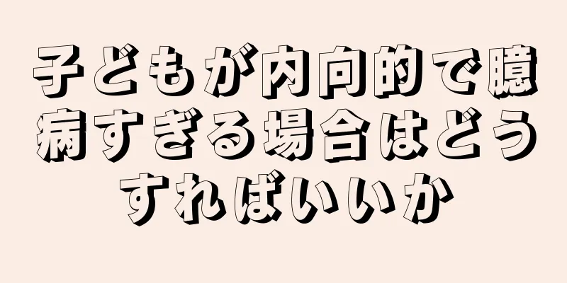 子どもが内向的で臆病すぎる場合はどうすればいいか