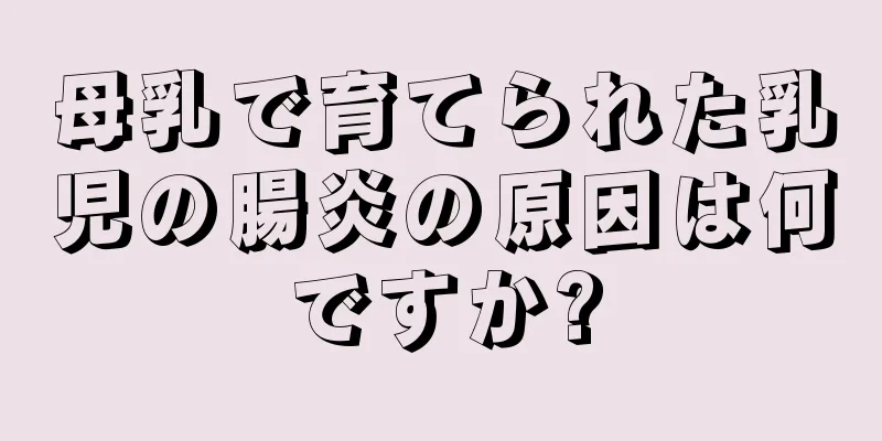 母乳で育てられた乳児の腸炎の原因は何ですか?