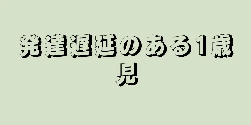 発達遅延のある1歳児