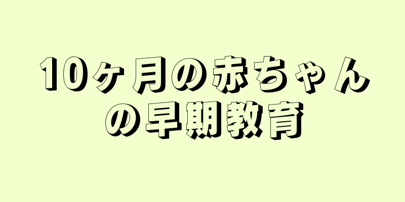 10ヶ月の赤ちゃんの早期教育