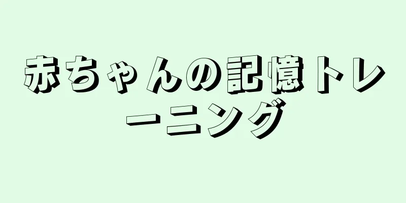 赤ちゃんの記憶トレーニング