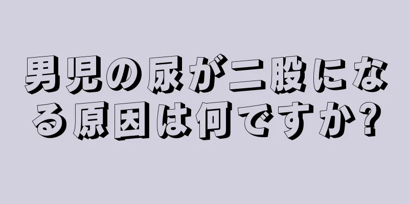 男児の尿が二股になる原因は何ですか?