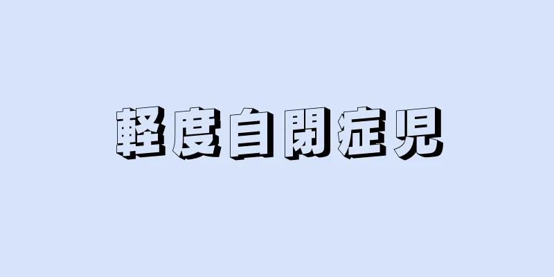 軽度自閉症児