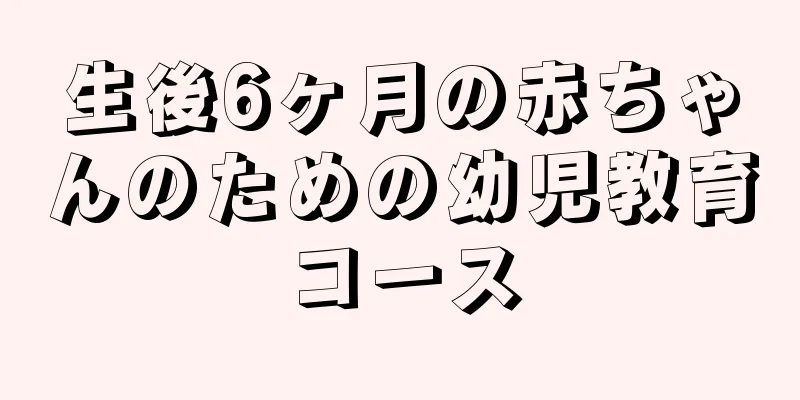 生後6ヶ月の赤ちゃんのための幼児教育コース