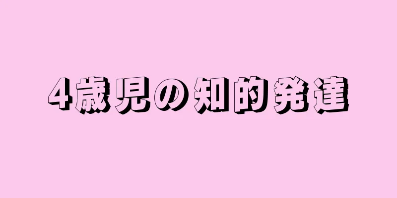 4歳児の知的発達