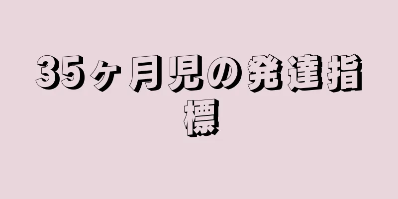 35ヶ月児の発達指標