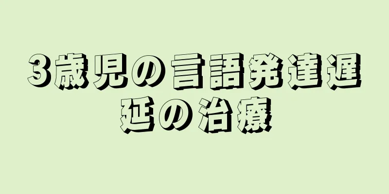 3歳児の言語発達遅延の治療