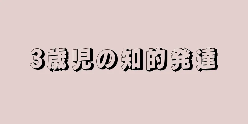 3歳児の知的発達