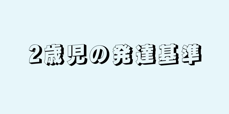 2歳児の発達基準