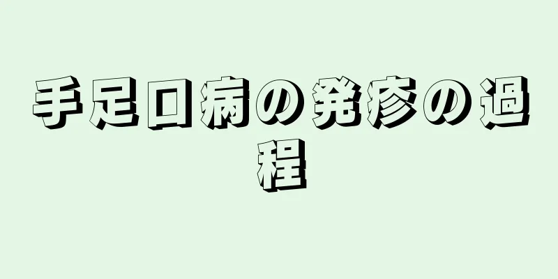 手足口病の発疹の過程