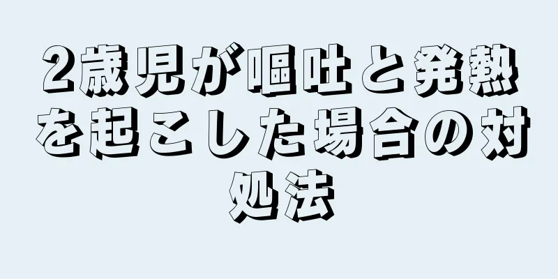 2歳児が嘔吐と発熱を起こした場合の対処法