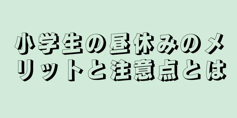 小学生の昼休みのメリットと注意点とは