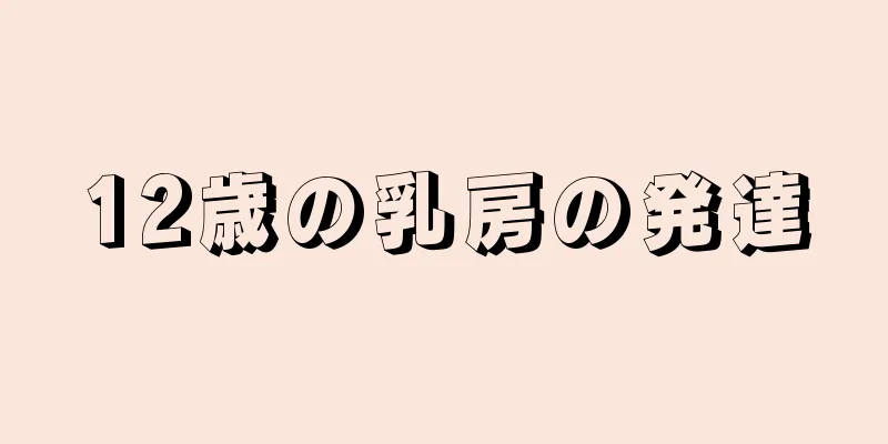 12歳の乳房の発達