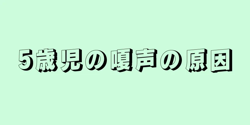 5歳児の嗄声の原因