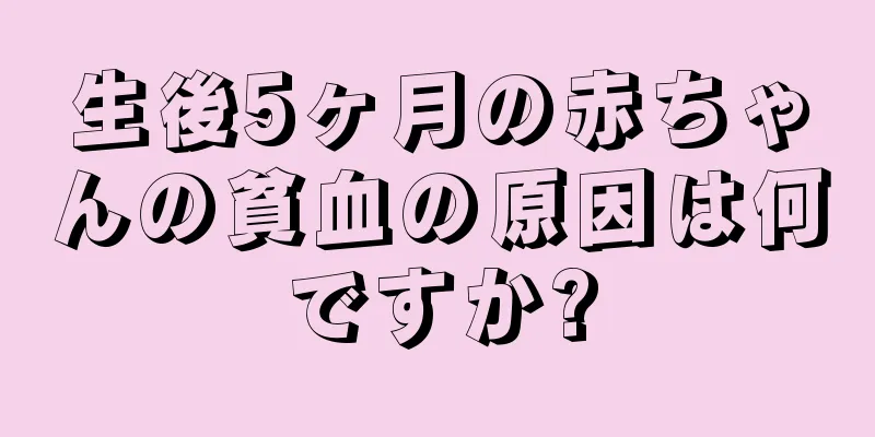 生後5ヶ月の赤ちゃんの貧血の原因は何ですか?