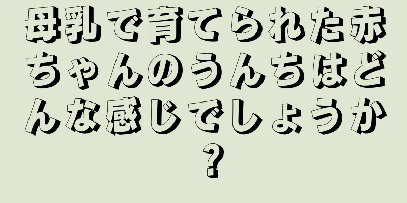 母乳で育てられた赤ちゃんのうんちはどんな感じでしょうか？