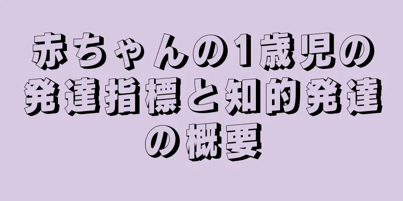 赤ちゃんの1歳児の発達指標と知的発達の概要