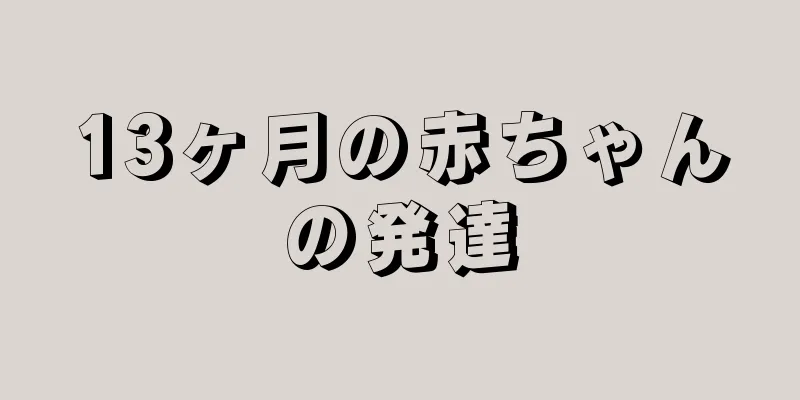 13ヶ月の赤ちゃんの発達