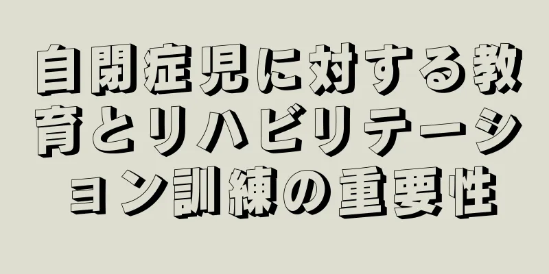 自閉症児に対する教育とリハビリテーション訓練の重要性
