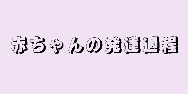 赤ちゃんの発達過程