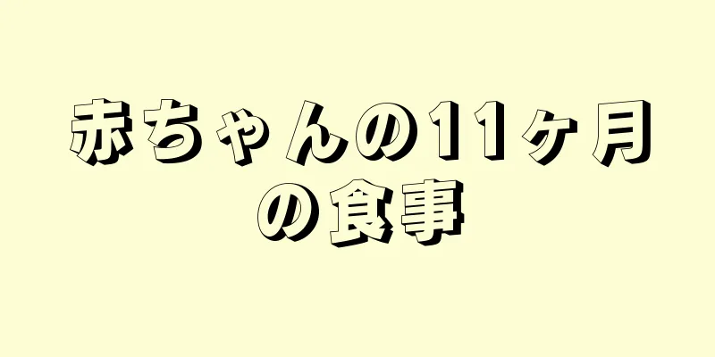 赤ちゃんの11ヶ月の食事
