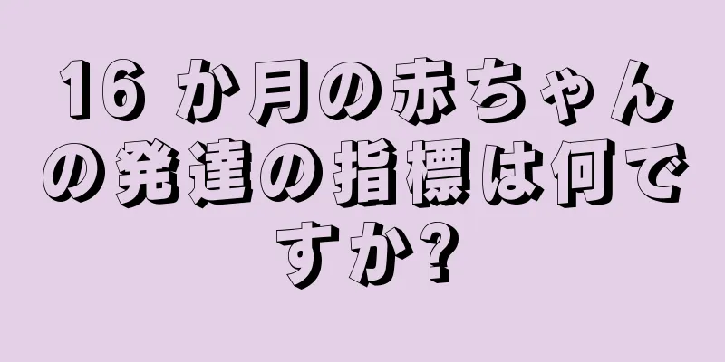 16 か月の赤ちゃんの発達の指標は何ですか?