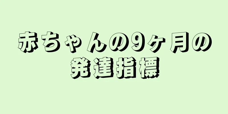 赤ちゃんの9ヶ月の発達指標